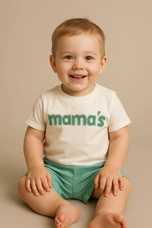 Bebek Takım Mamas İşlemeli 9-18 Ay Arası Yeşil